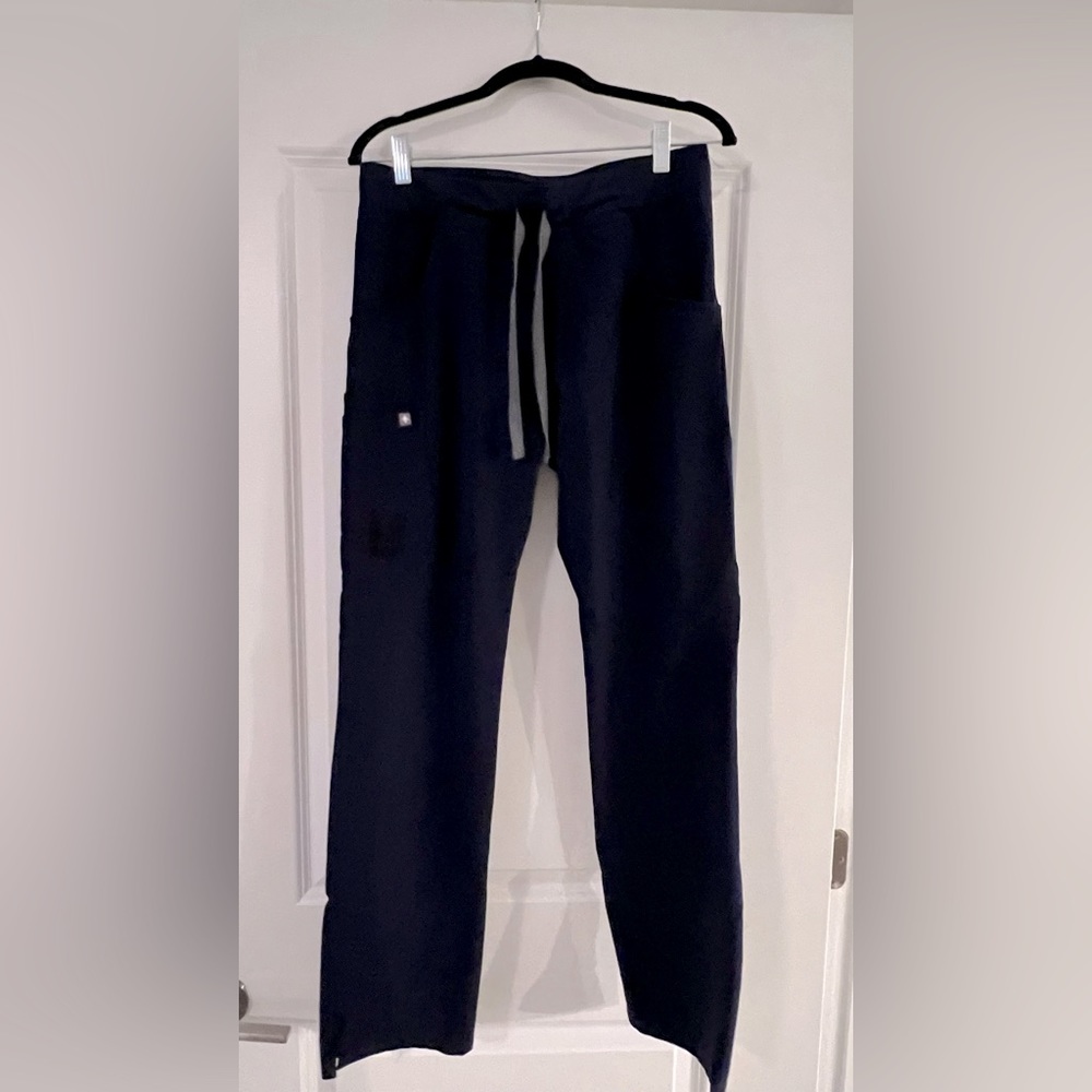 FIG Navy Blue Scrub Pants, Kade - Small Tall